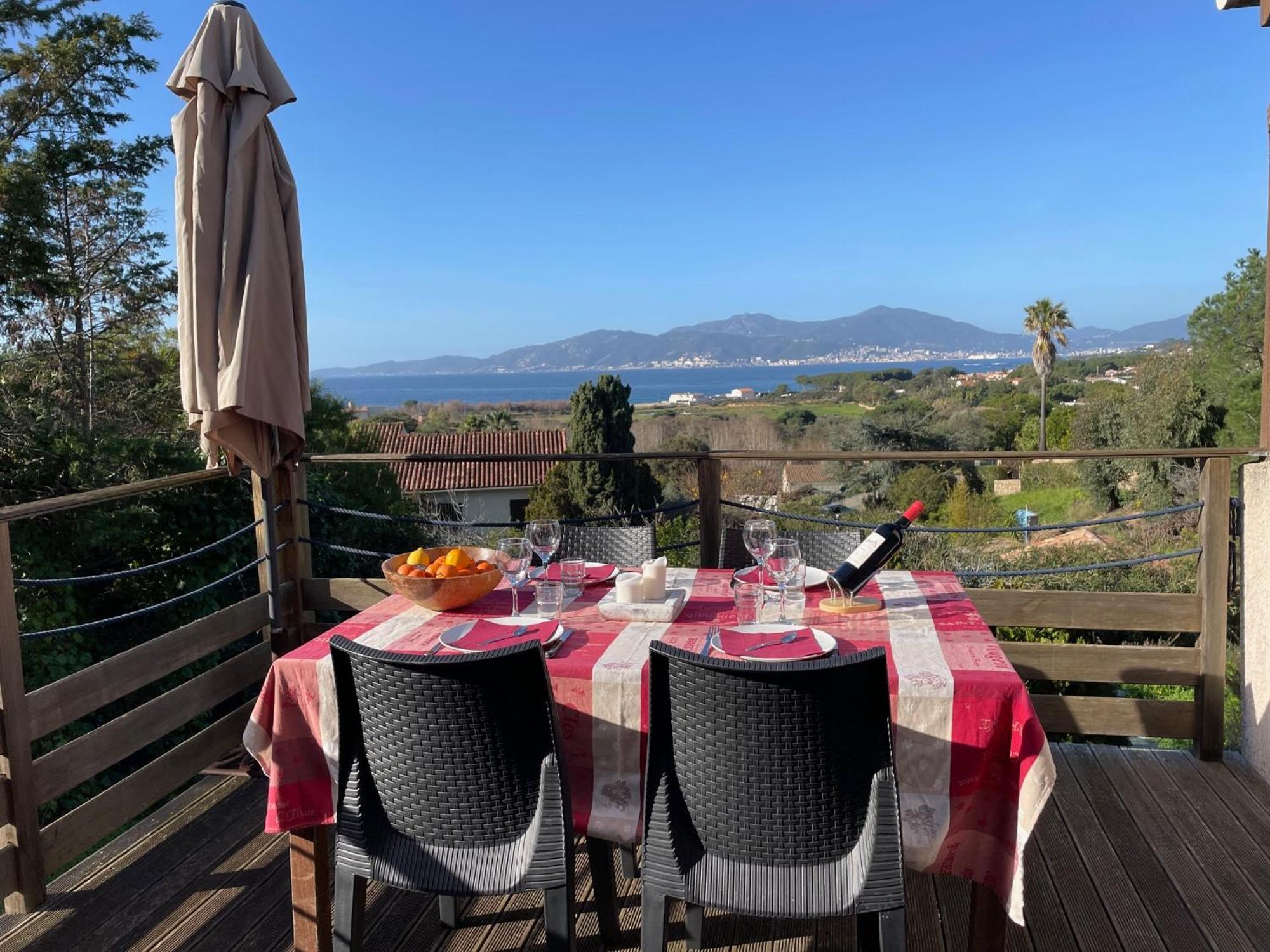 Corsicadream Arone Superbe Appartement Dans Villa, Vue Panoramique Mer, Piscine, Proche Porticcio Pietrosella Esterno foto